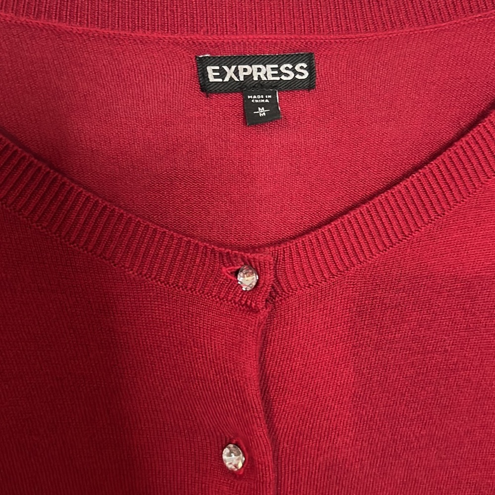 Express Button Down Sweater/Cardigan - Picture 3 of 5